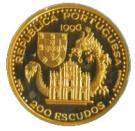 200 Escudos (Macau; Gold)