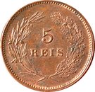 5 Réis - Carlos I
