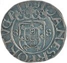 Vintém – João III (L-R at each side of “Y”, Lisboa mint)