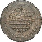 1200 Réis - Luis I (Countermarked issue over "960 Réis - João Regent; Brazil")