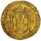 São Vicente - Sebastião I (L-G and two arrows  at each side of shield, Lisboa mint)