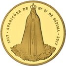 2½ Euro (100th anniversary  of Fátima; Gold)