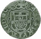 Vintém – João III (Half circle of big points under  “Y”, Lisboa mint)