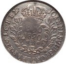 1200 Réis - Luis I (Countermarked issue over "960 Réis - João VI; Brazil")