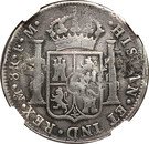 1200 Réis - Luis I (Countermarked over 8 Reales - Carlos IIII; Spain)