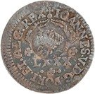 200 Réis - Luis I (Countermarked issue over "Lxxx Réis - Portugal")