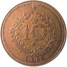 10 Réis - Carlos I