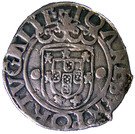 Vintém – João III (R-L at each side of “Y”, Lisboa mint)