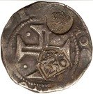 300 Réis (Countermark over ½ Cruzado - João IV; Portugal)