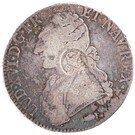 1200 Réis - Luis I (Countermarked issue over "1 Ecu - Louis XVI; France")