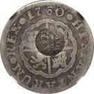 300 Réis (Countermarked over 2 Reales - Carlos III; Spain)