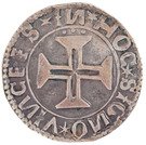 Tostão - Manuel I ("V" at right or left side of the shield, Lisbon mint)