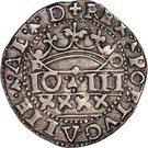 XXXX Reais "Real Português" - João III (Crown with "p-o" at each side, Porto mint)