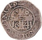 ½ Tostão - João IV (Date under the Cross, Lisbon mint)