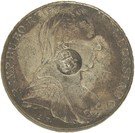 1200 Réis - Luis I (Crown "G.P" countermarked over 1 Thaler - Maria Theresa; Austria)