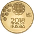 2½ Euro (FIFA World Cup Russia 2018; Gold)