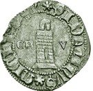 ½ Tornês Atípico - Fernando I (Corunha mint)