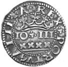 XXXX Reais "Real Português" - João III (Cross with big quadrifoils  at corners, Porto mint)