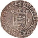Tostão - Manuel I ("o-V" at each side of the shield, Porto mint)