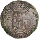 2 Tostões - António I (Countermarked with "Açor" over "Tostão - Antonio")