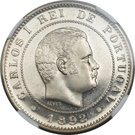 10 Réis - Carlos I (Pattern)