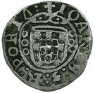 Vintém – João III (R-P at each side of “Y”, Porto mint)