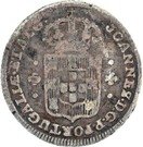 100 Réis - Luiz I (Countermarked issue over "3 Vinténs; Portugal")