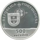 500 Escudos (Vasco da Gama Bridge; Bimetallic foil silver and gold)