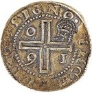 4000 Réis - Afonso VI (With countermark "Crowned 4" over 4 Cruzados)