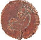 5 Réis - Luís I (Countermarked issue over "3 Réis - Maria II; Portuguese India")