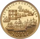 200 Escudos (Pedro Alvares Cabral; Gold)