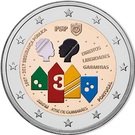 2 Euro (150 Years of Public Security; Colored)