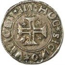 Tostão - Manuel I ("o-V" at each side of the shield, Lisbon mint)