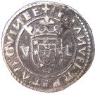 Tostão - Manuel I ("V-L" at each side of the shield, Lisbon mint)