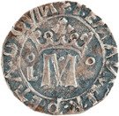 Vintém - Manuel I (Crowned M with "oL-o" at each side, Lisboa mint)