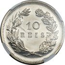 10 Réis - Carlos I (Pattern)