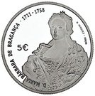 5 Euro (D. Maria Barbara; Silver)
