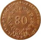 80 Réis - Maria II