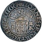 Tostão – João III (2nd Type, L-R under quadrifoil, Lisboa mint)