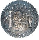 600 Réis (Countermarked over 4 Reales - Carlos III; Bolívia)