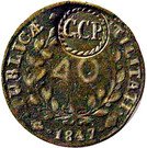 Pataco - Maria II (Countermark "GCP")