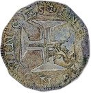 2 Tostões - António I (Countermarked with "Açor" over "Tostão - Antonio")