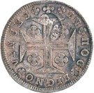 200 Réis - Luis I (Countermark over "150 Réis - Maria I; Azores")