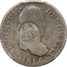 300 Réis (Countermarked issue over 2 Reales - Fernando VI; Spain)
