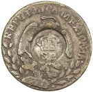 120 Réis (Countermarked over "1 Real - Mexico Republic")