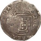 300 Réis (Countermark over ½ Cruzado - João IV; Portugal)