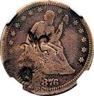 ¼ Dollar (Counterstamped)