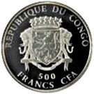 500 Francs CFA (Tyrannosaurus Rex)
