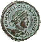 Follis - Constantinus II (GLORIA EXERCITVS; two standards; Antioch)