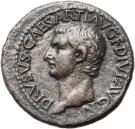 As - Drusus (PONTIF TRIBVN POTEST ITER SC; Strike under Tiberius; Rome mint)